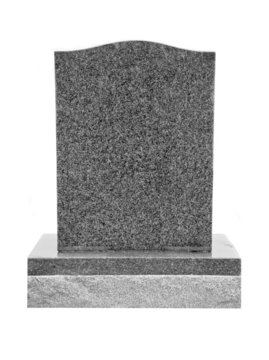 Gray Granite Tombstone