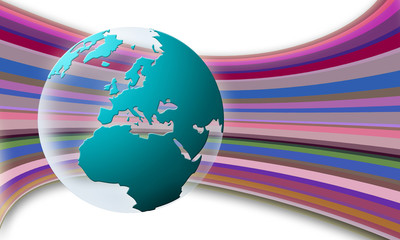 World Globe texture (blue2) © Gut Feeling