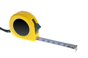 Opened tape measure
