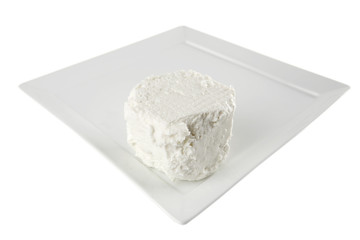 light cheese on plate