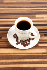 Kaffeetasse auf einem Tisch