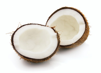 Cut coconut