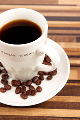 Kaffeetasse auf einem Tisch
