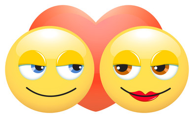 Emoticonos enamorados