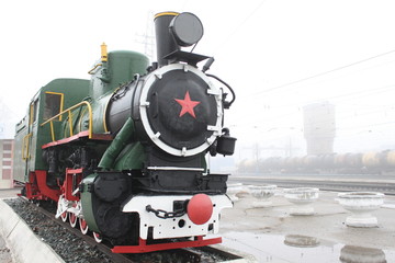 Obraz premium lokomotywa parowa z przeszłości