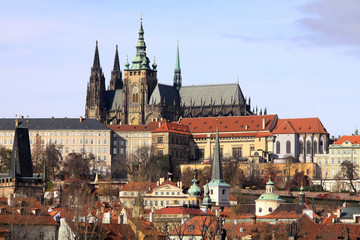 Obraz premium View on the Prague gothic Castle, Czech Republic
