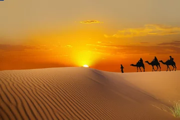 Deurstickers Woestijnlandschap Sahara