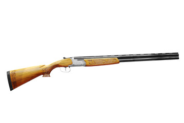hunting shotgun isolated