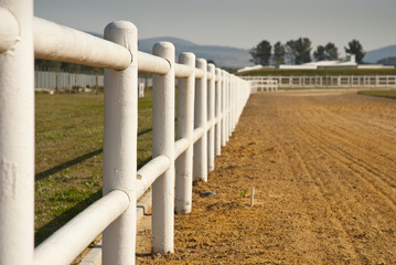 Horse race track