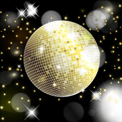 Abstract background with disco ball