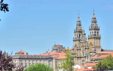 Fototapeta na wymiar Katedra w Santiago de Compostela