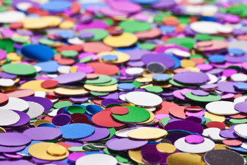 Obraz na płótnie Canvas Background of multicolored confetti