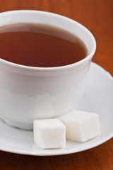 Cup of tea on the table