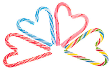 Fototapeta premium Variety of Candy Cane Candies