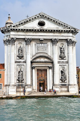 Fototapeta na wymiar The Church of I Gesuati in Venice