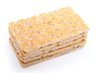 slices of crispbread. traditional bread