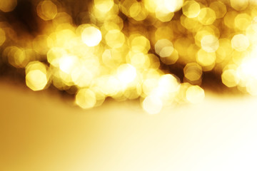 golden bokeh background