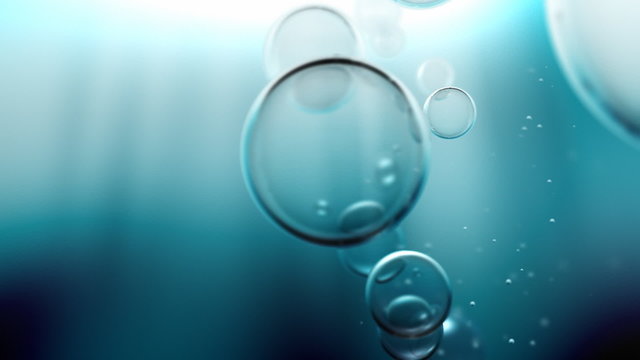 Water bubbles loop