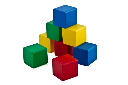 Colorful Building Blocks - Pyramid
