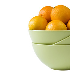 Part of a bowl with tangerines