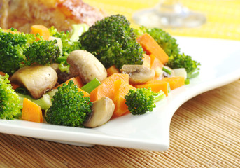 Fried vegetables