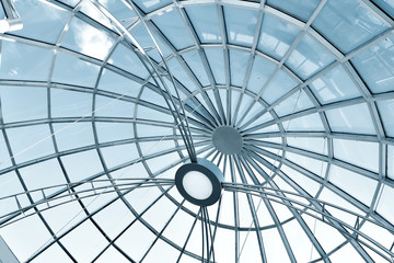 metal gray round ceiling