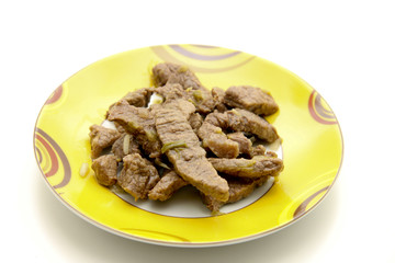 Rindfleisch in Streifen