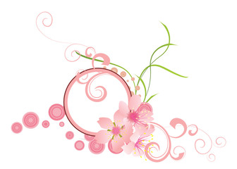 Floral greeting card