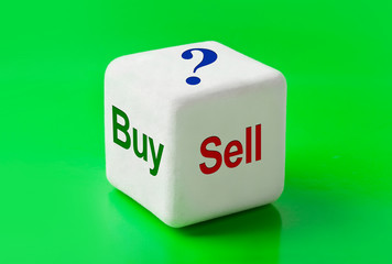 Dice with words Buy and Sell