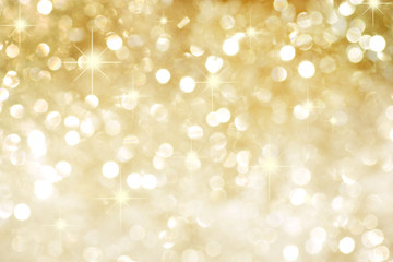 Golden background with stars