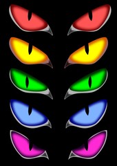 pack of  scary eyes