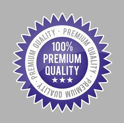 Fototapeta na wymiar Plakette Premium Qualität