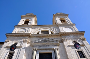 Fototapeta na wymiar Rom - Piazza di Spagna - Trinità dei Monti