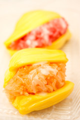 Colorful Thai style native dessert