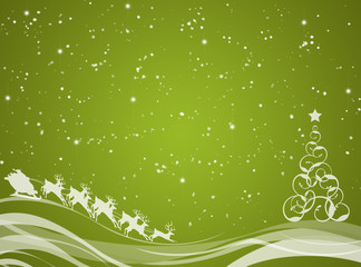 New year background with christmas tree
