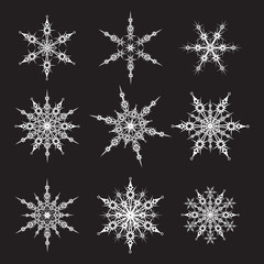 Fototapeta na wymiar snowflakes