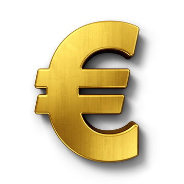 Euro sign in gold
