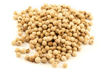 White pepper grains