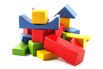 Wooden building blocks