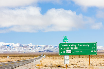 road to Death Valley, California, USA