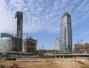 Office centre construction site