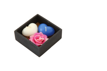 aromatic candle set using in Spa massage