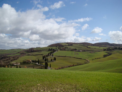 Strasse in der Toskana