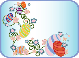 easter card with nice pastel colors