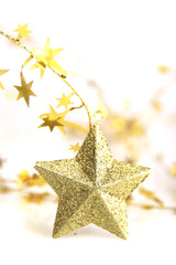 Gold star ornament