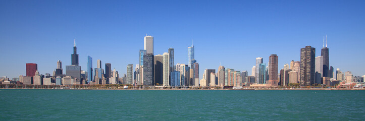 Fototapeta na wymiar Chicago panorama panoramiczny