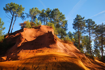 Le site des ocres du village de Roussillon