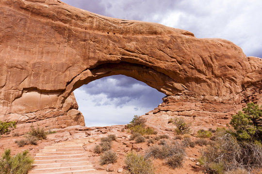 North Window trail at Arches National Park
