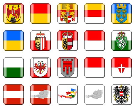 Buttons - Bundesl&auml;nder &Ouml;sterreichs
