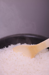 ご飯とシャモジ